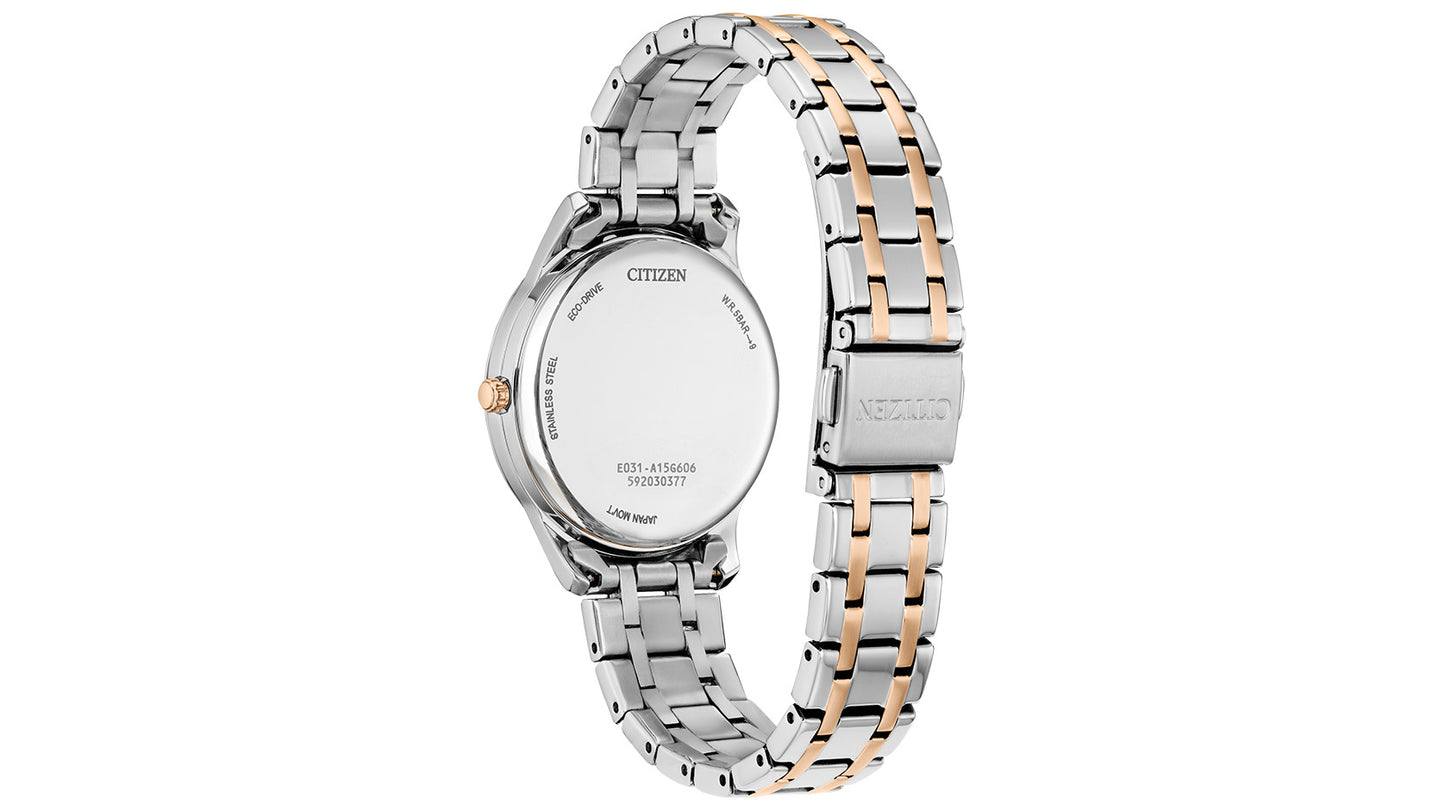 Ladies Eco Watch 36mm with Pink Marbled Dial