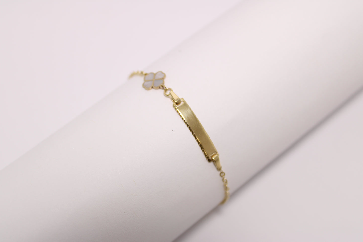 Girls’ 14K Gold Four-Leaf Clover Bracelet