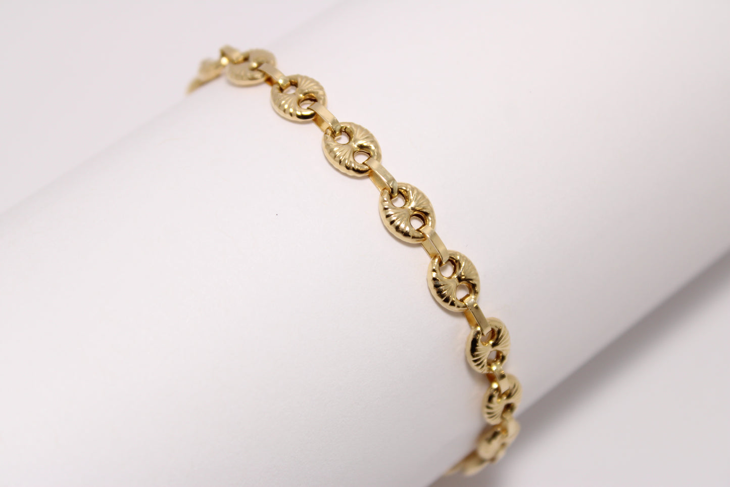 18K Gold Mariner Link Bracelet – 6.5mm | 7.5" Classic Nautical Style