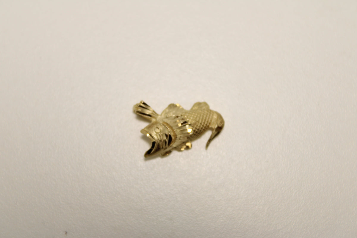 GOLD 14K FISH PENDANT