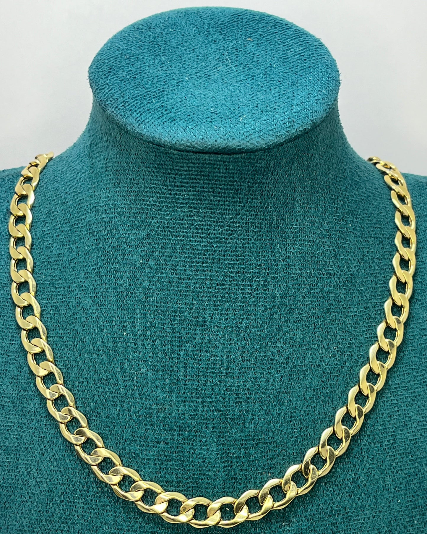 Cadena Cubana Gruesa 20" Oro 14K