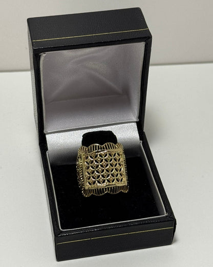 Cuadro Elegante Anillon Cover Gold