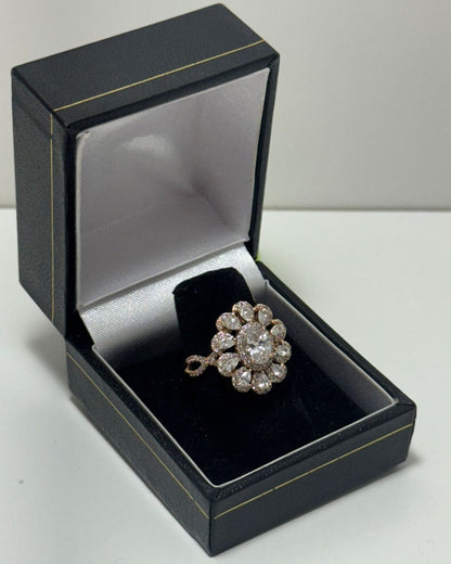 Flor de Circones Anillo Cover Gold Rosado