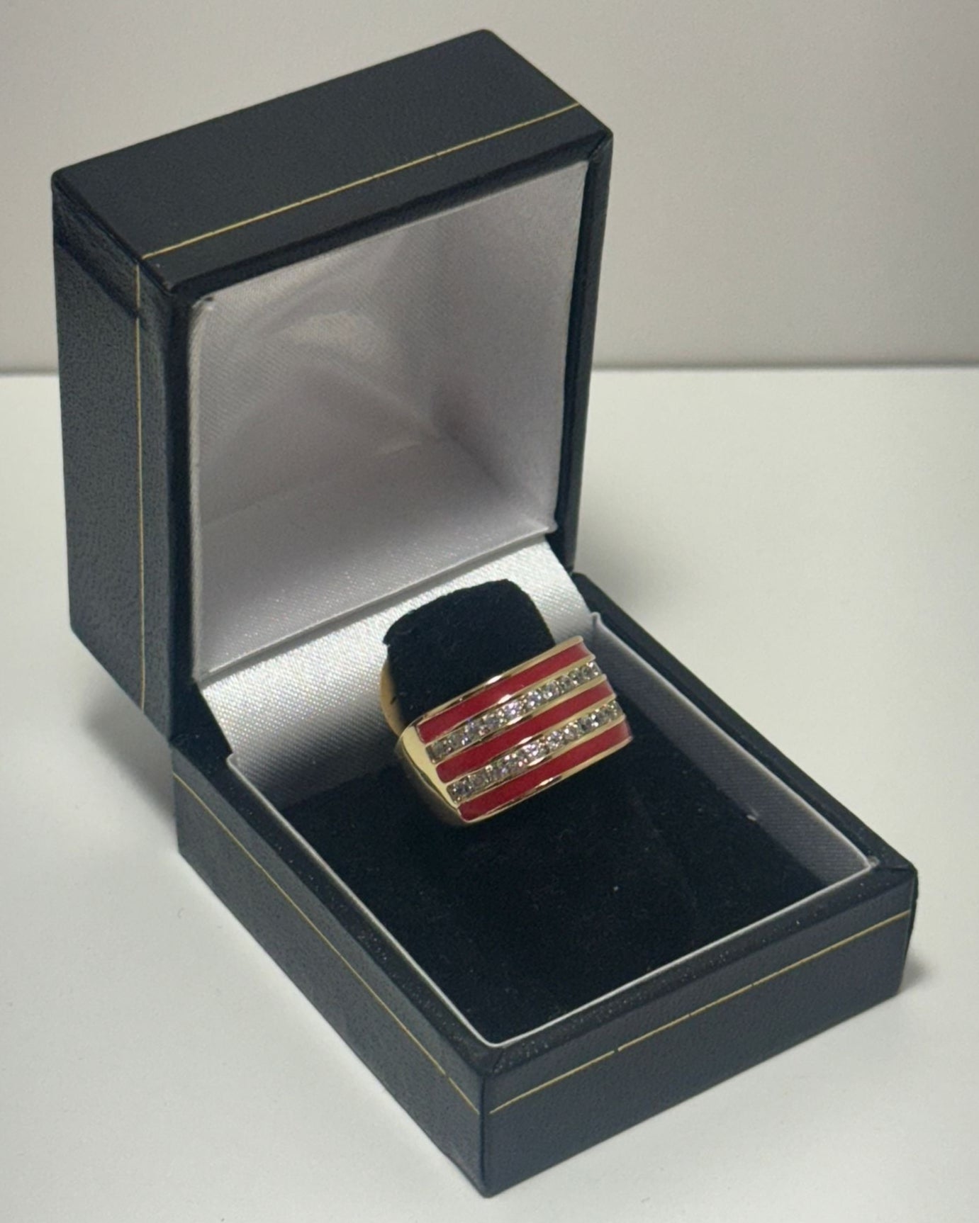 Fila Roja CC Anillo Banda Cover Gold