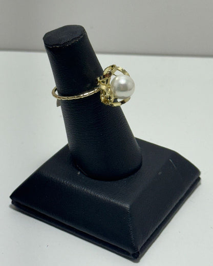 Perla Princesa Anillo Solitario Gold Cover