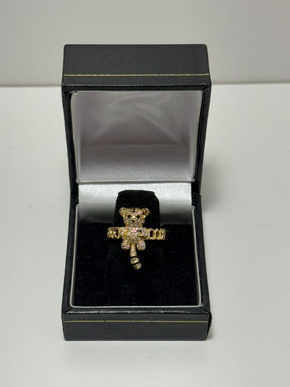 Tigre Banda Cubana Anillo Ajustable Cover Gold