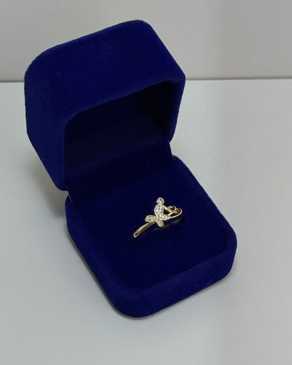 Mariposita Volando Anillo Cover Gold
