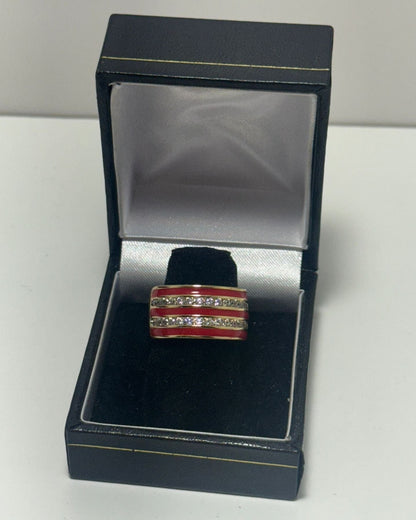 Fila Roja CC Anillo Banda Cover Gold