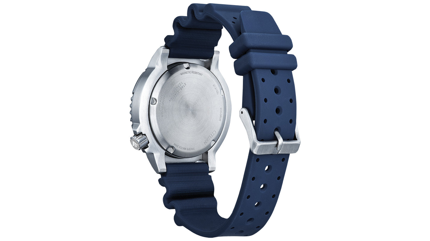 Eco-Drive Men's Promaster Blue Strap Watch 44mm