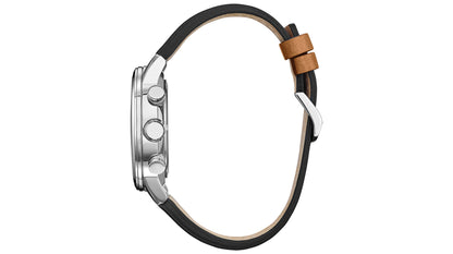 Citizen Eco-Drive Men's Chronograph Avion Brown Leather Strap Watch