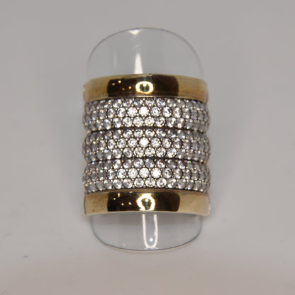 Stacked Cocktail Ring Gold-Silver