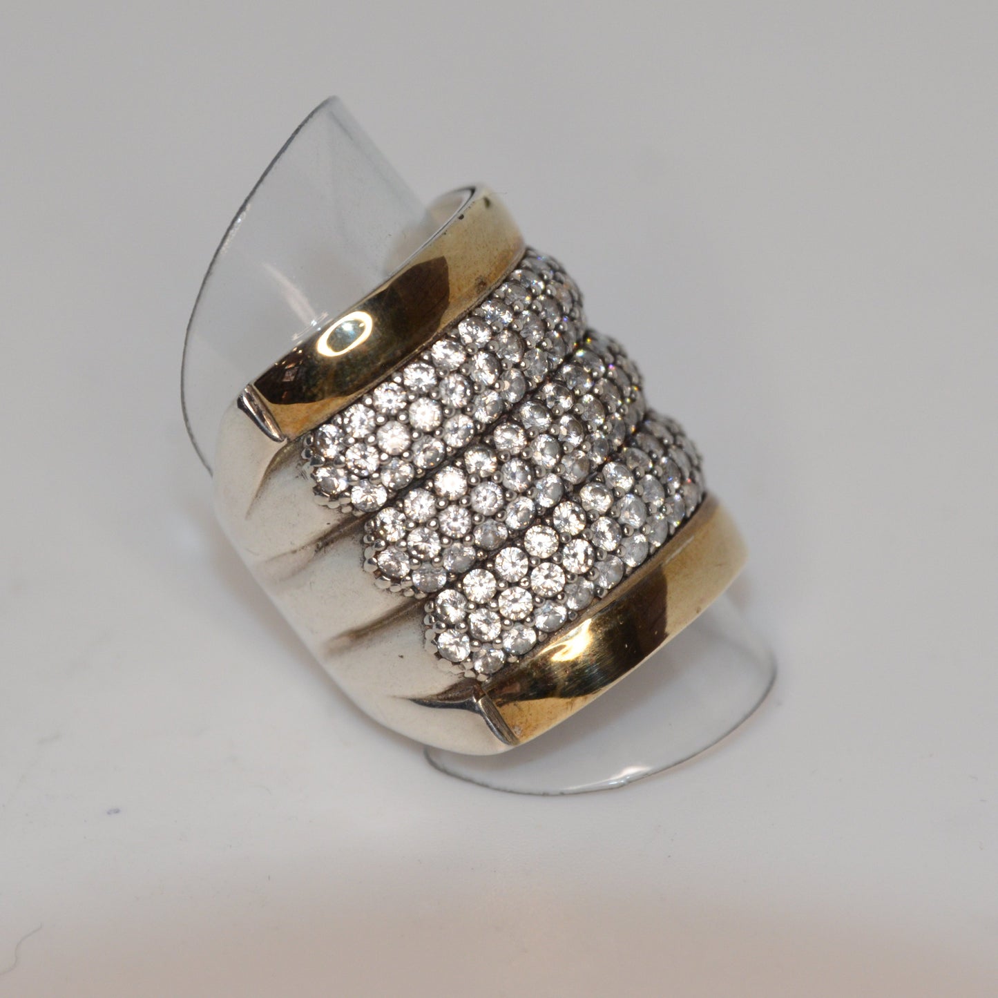 Stacked Cocktail Ring Gold-Silver