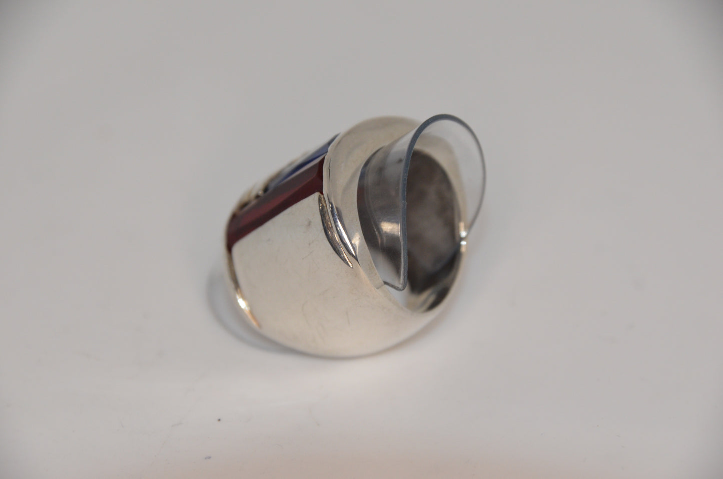 Three Stones Abstract Ring Gold-Silver