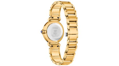 Eco-Drive Mae Women's Diamond Accent Gold-Tone Watch - 30mm