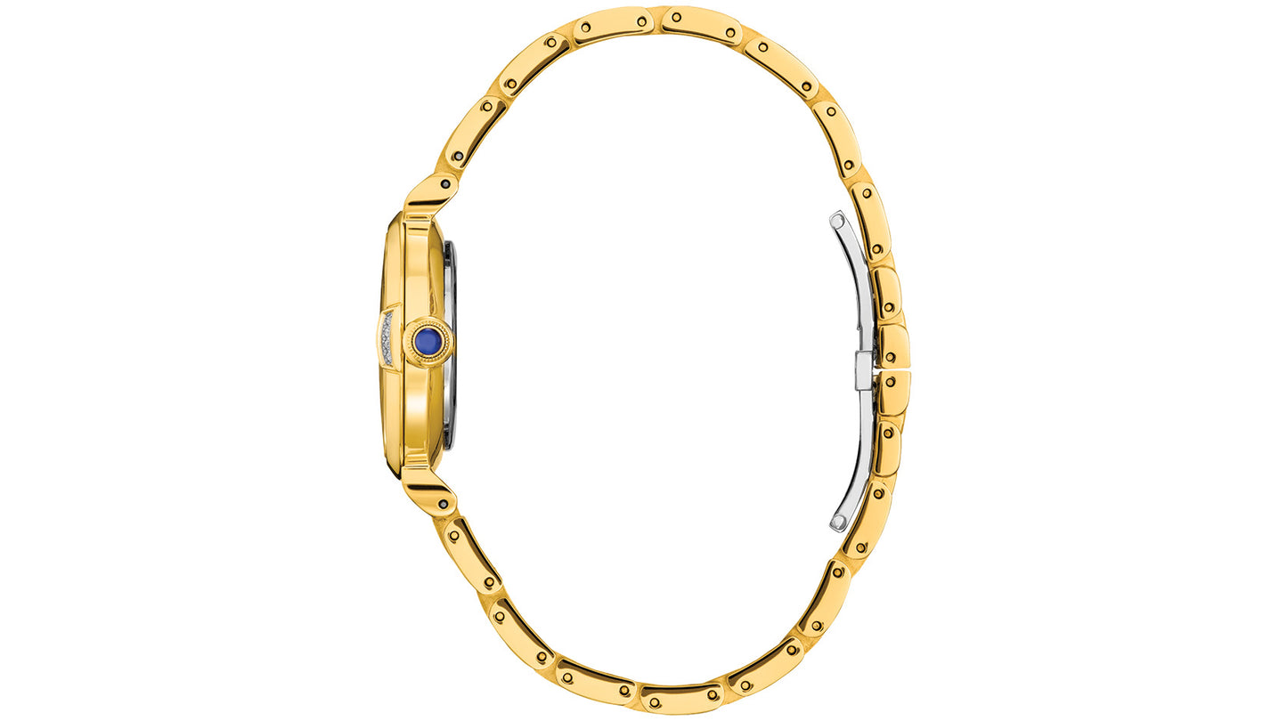 Eco-Drive Mae Women's Diamond Accent Gold-Tone Watch - 30mm