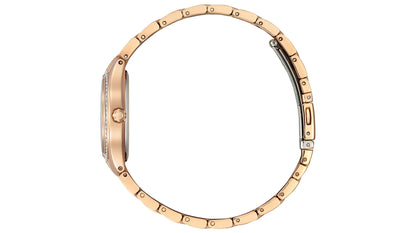 Eco-Drive Women's Silhouette Crystal Rose Gold-Tone Watch 30mm