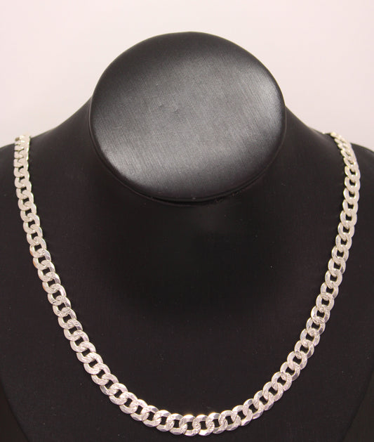 22" Cuban Chain Shiny Silver 925