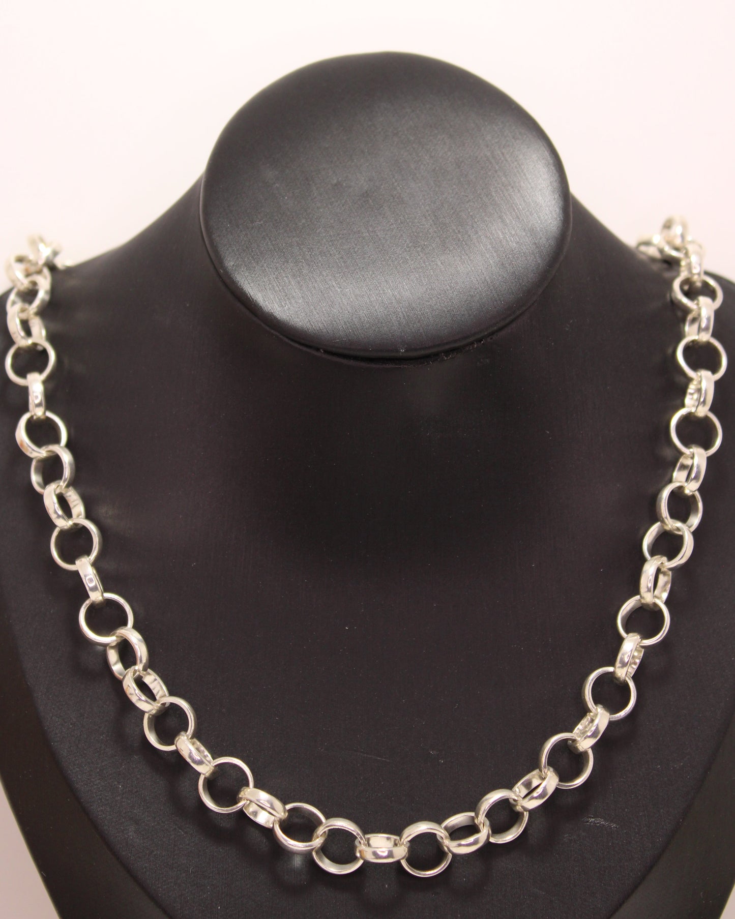 20" Premium Wide Silver 925 Rolo Chain