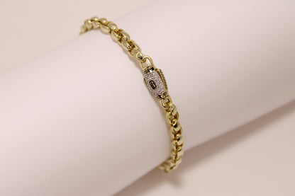 10K Gold Rolo Link Bracelet – Classic, Versatile, and Effortlessly Stylish