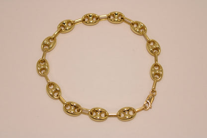 18K Gold Mariner Link Bracelet – Luxury That Speaks for Itself