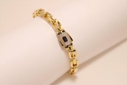 14K Gold Paperclip Link Bracelet – Minimalist Style with a Modern Edge