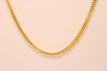 18" - 14K Gold Franco Link Chain – Strength and Style in Every Detail