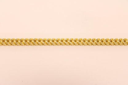 18" - 14K Gold Franco Link Chain – Strength and Style in Every Detail