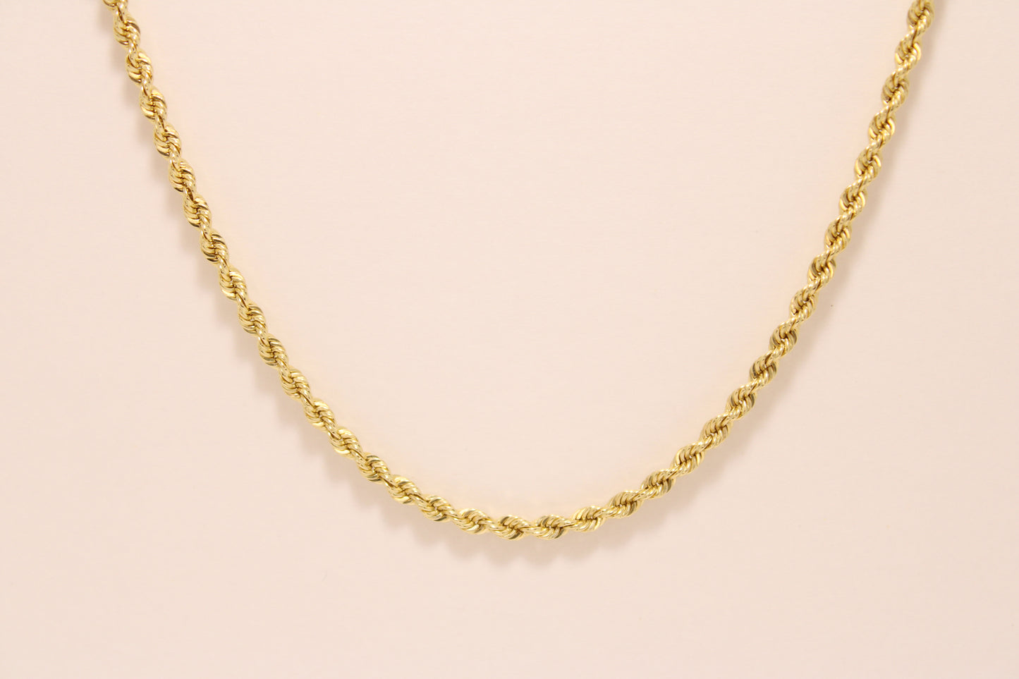 20" - 14K Gold Rope Link Bracelet – Classic Elegance with Lasting Strength