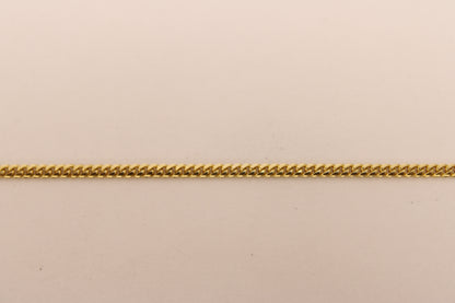 7" 18K Gold Cuban Link Bracelet