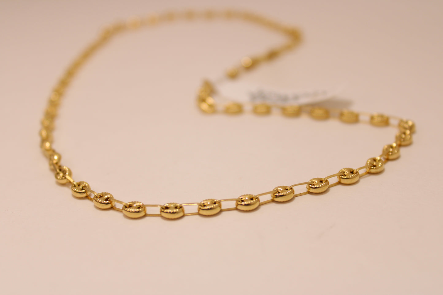 17" 18K Gold Mariner Link Chain