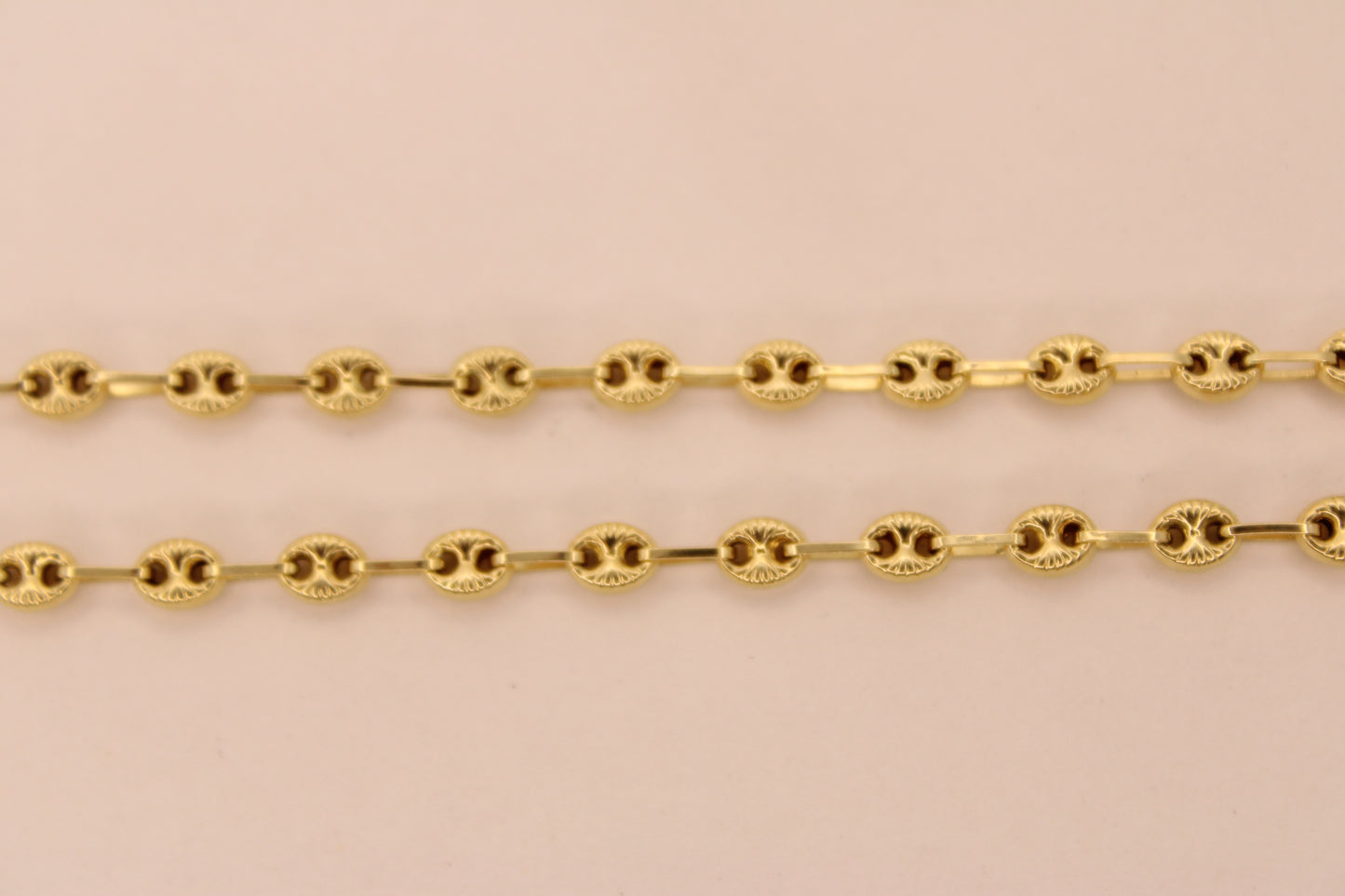 17" 18K Gold Mariner Link Chain