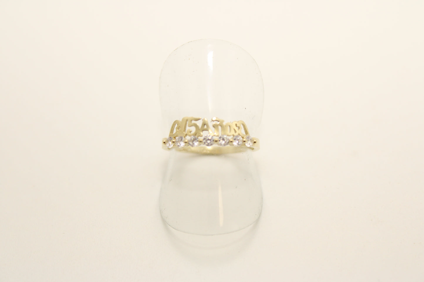 10K - 15th Birthday Ring: Elegance and Tradition in Sparkling Gold
