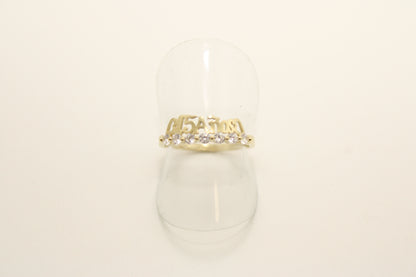 10K - 15th Birthday Ring: Elegance and Tradition in Sparkling Gold