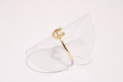 14K Gold Horseshoe Ring