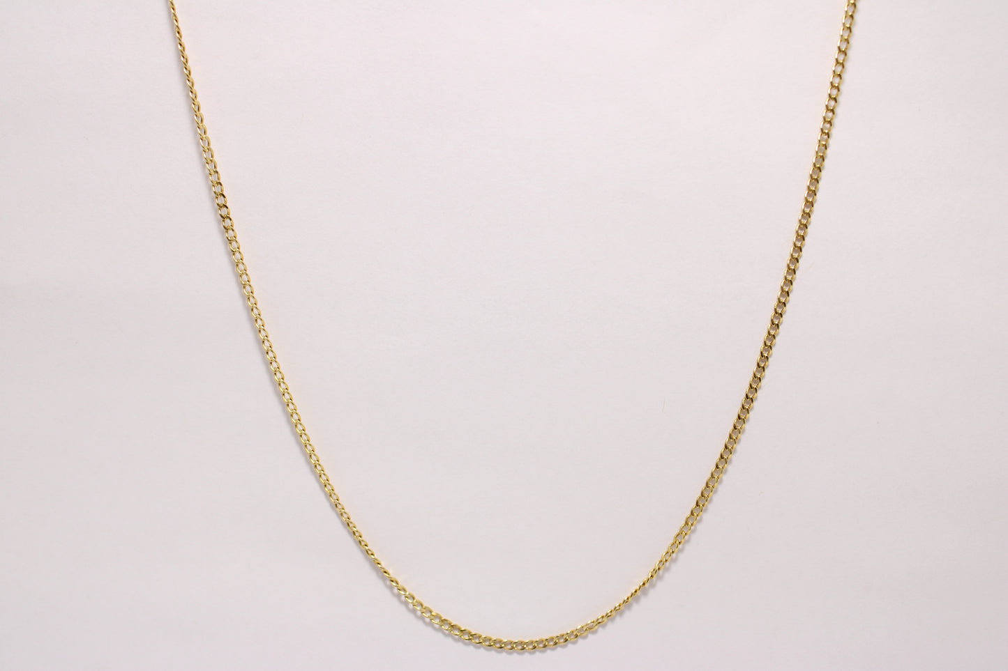 16" - 14K Gold Thin Cuban Link Chain