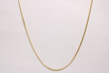 16" - 14K Gold Thin Cuban Link Chain