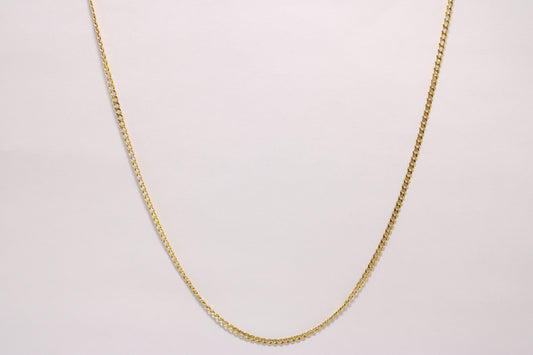 16" - 14K Gold Thin Cuban Link Chain