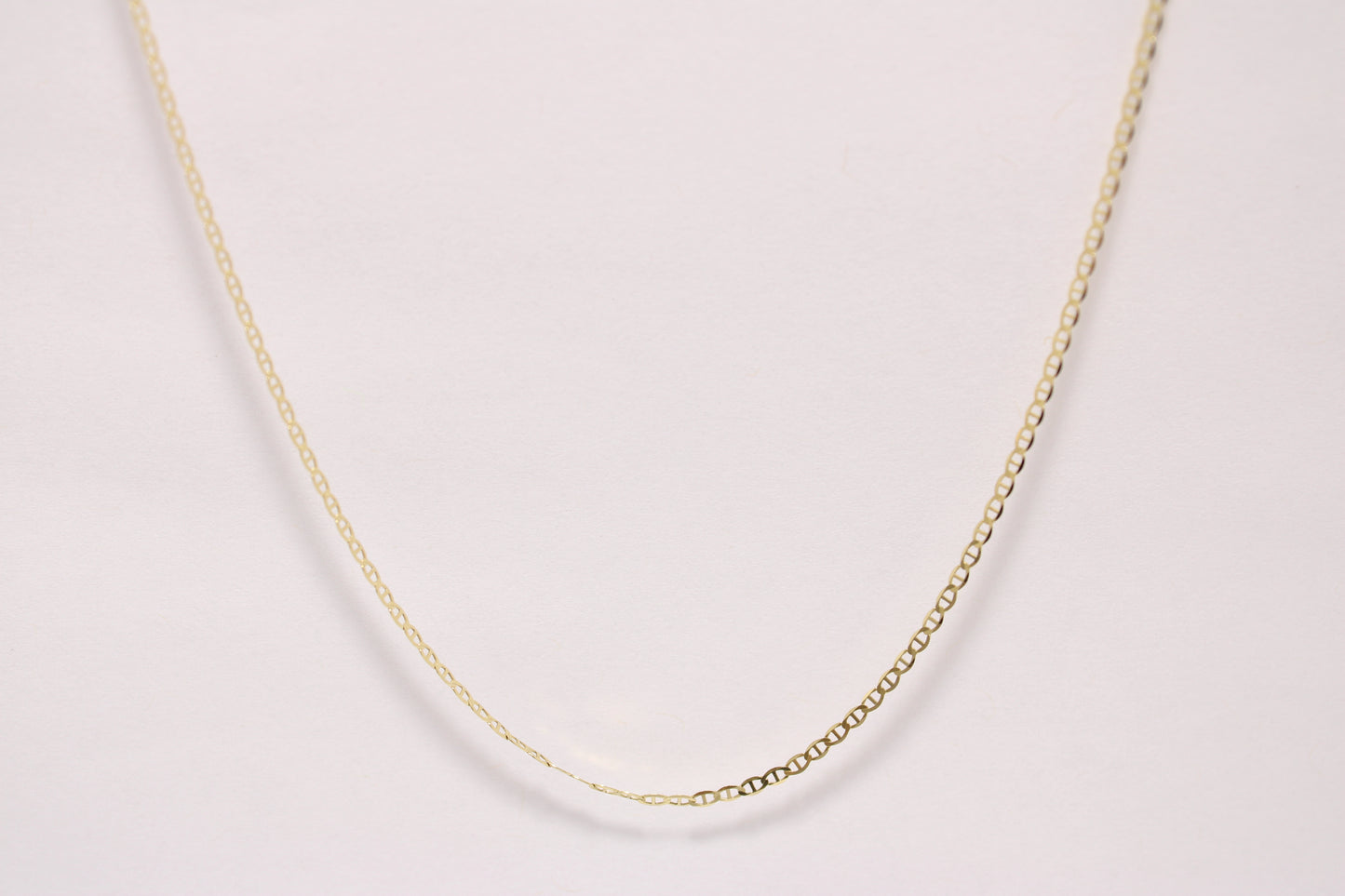 16" - 14K Gold Thin Mariner Link Chain