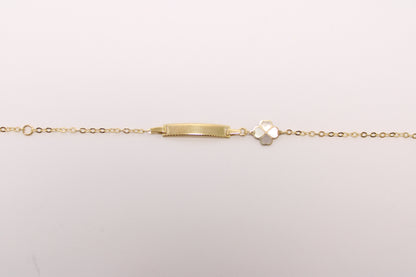 Girls’ 14K Gold Four-Leaf Clover Bracelet