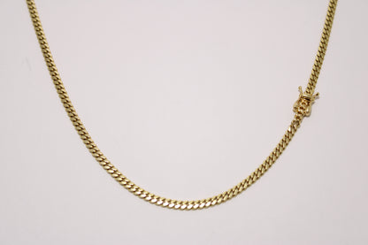 24" Solid 10K Gold Cuban Link Chain