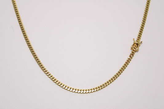 24" Solid 10K Gold Cuban Link Chain