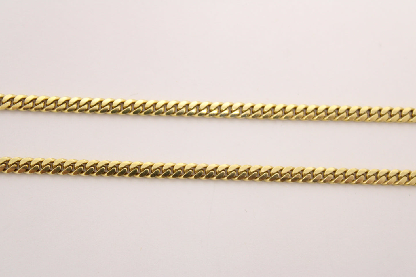 24" Solid 10K Gold Cuban Link Chain