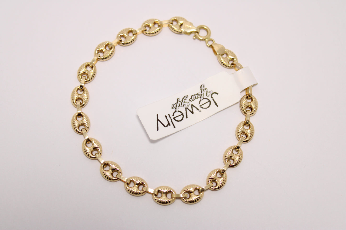18K Gold Mariner Link Bracelet – 6.5mm | 7.5" Classic Nautical Style