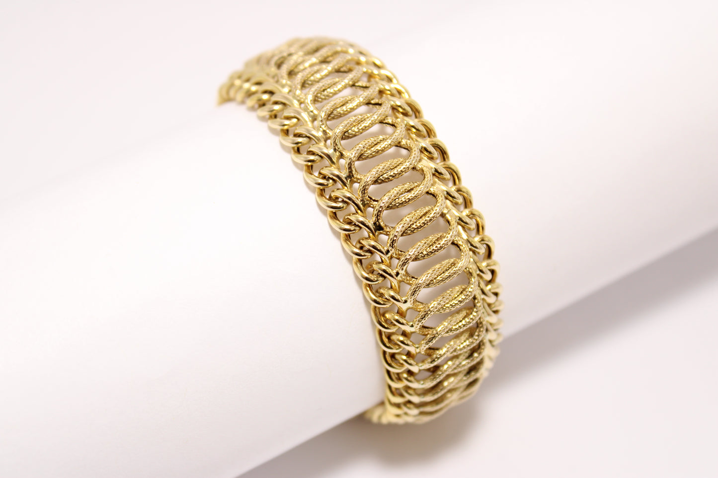 14K Fancy Italian Link Bracelet – Unique Elegance and Style