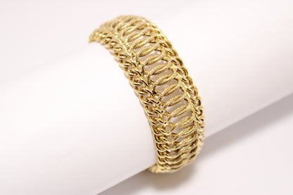 14K Fancy Italian Link Bracelet – Unique Elegance and Style