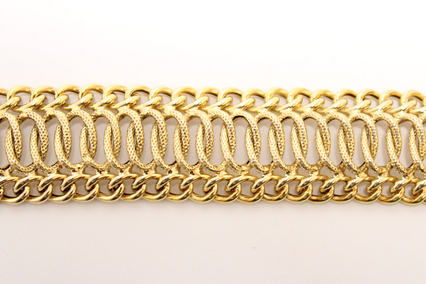 14K Fancy Italian Link Bracelet – Unique Elegance and Style