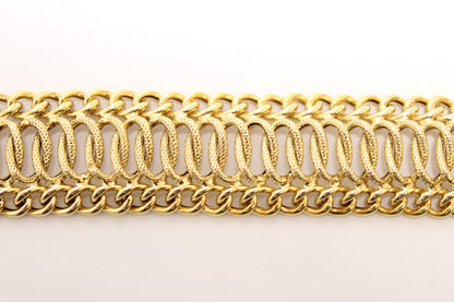 14K Fancy Italian Link Bracelet – Unique Elegance and Style