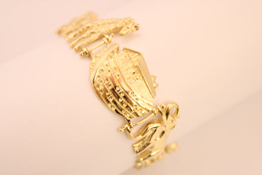 10K Gold Noah’s Ark Bracelet – Faith & Protection
