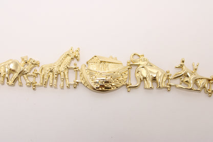10K Gold Noah’s Ark Bracelet – Faith & Protection