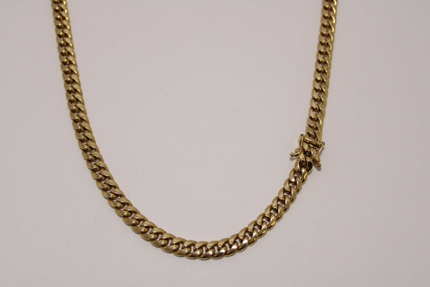 14K Hollow Cuban Link Chain – 18”
